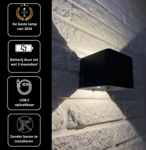 TheNewWave™ Draadloze Luxe Wandlamp